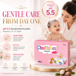 Chuttibar Baby Bathing Bar 75g | pH 5.5 Syndet Formula | Gentle Care for Newborns & Kids - Image 2